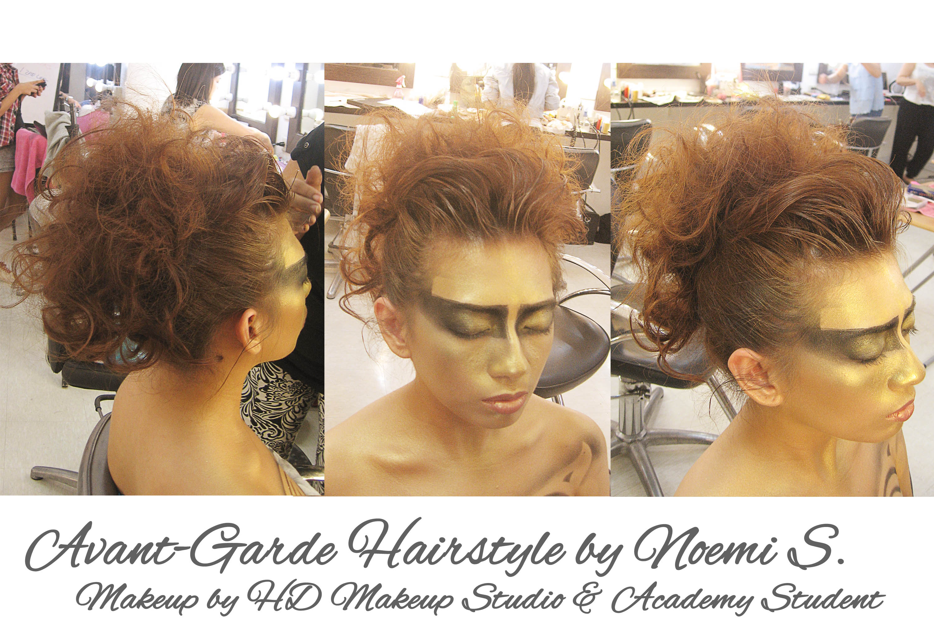 avant garde hairstyle | makeup by noemi - antipolo, rizal